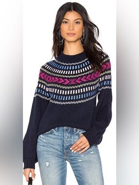 Rebecca Minkoff Farah Fair Isle Sweater size M